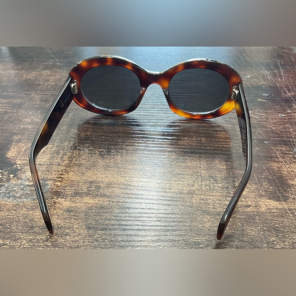 Celine Paris  Brown Sunglasses With Gold Detail - Picture 3 of 6